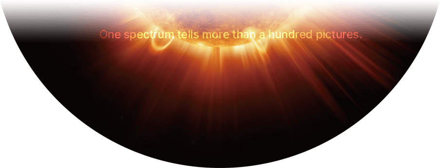 One spectrum tells more than a hundred pictures.